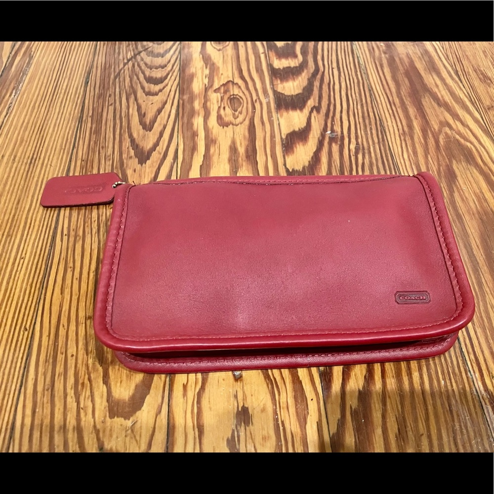 COACH brand new small red leather bag